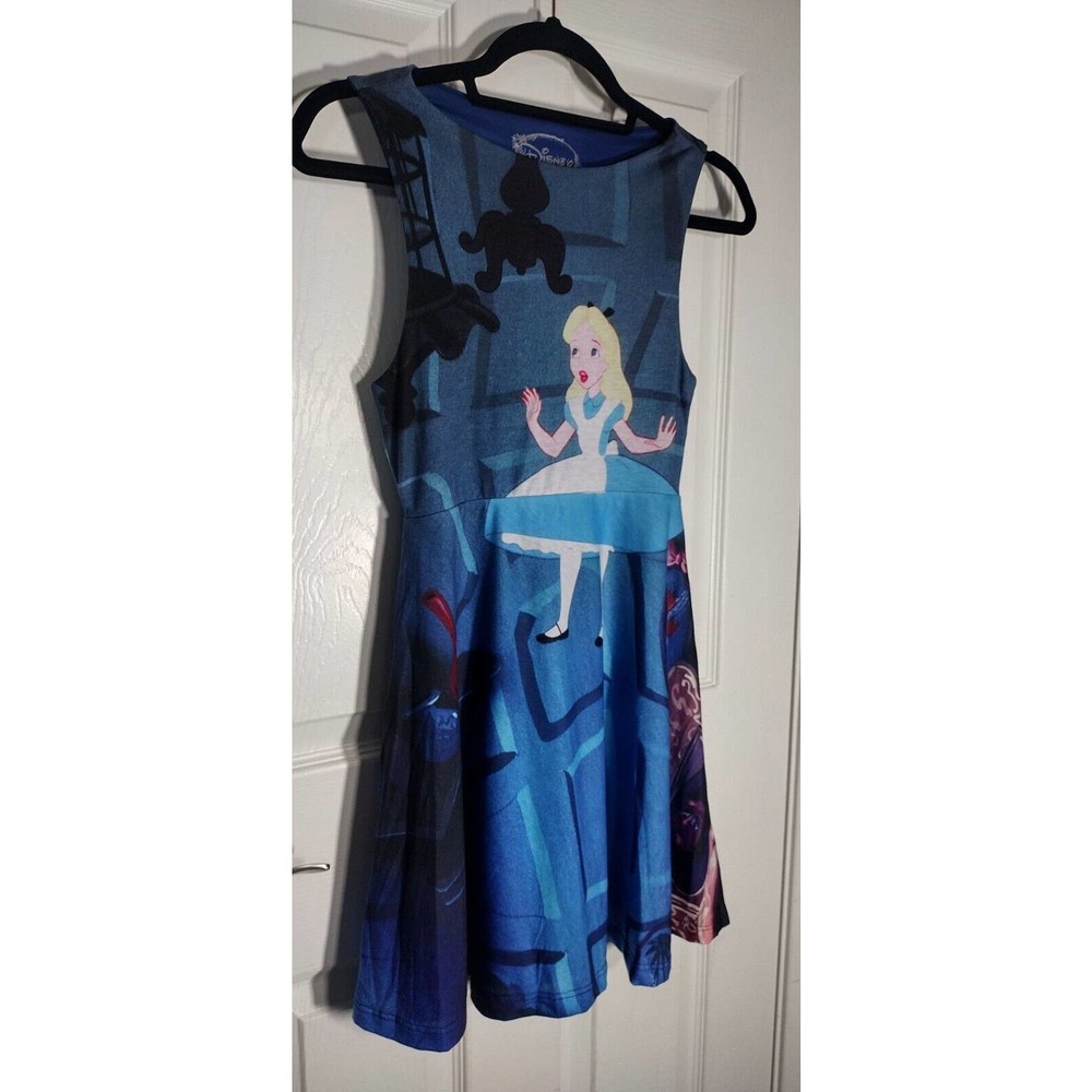 Disney Alice In Wonderland Skater Dress XXS - Picture 2 of 9